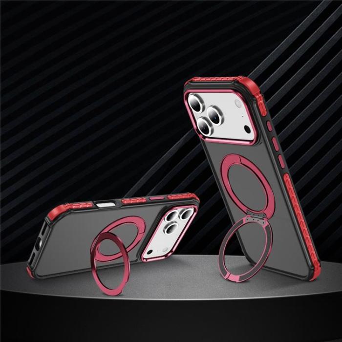 A-One Brand - iPhone 17 Pro Mobilskal MagSafe Skin Touch - Röd