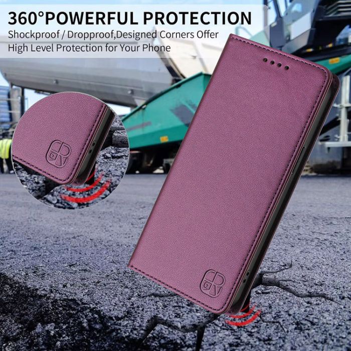 RINACASIS - RINACASIS iPhone 17 Air Plånboksfodral RC01 RFID - Violett