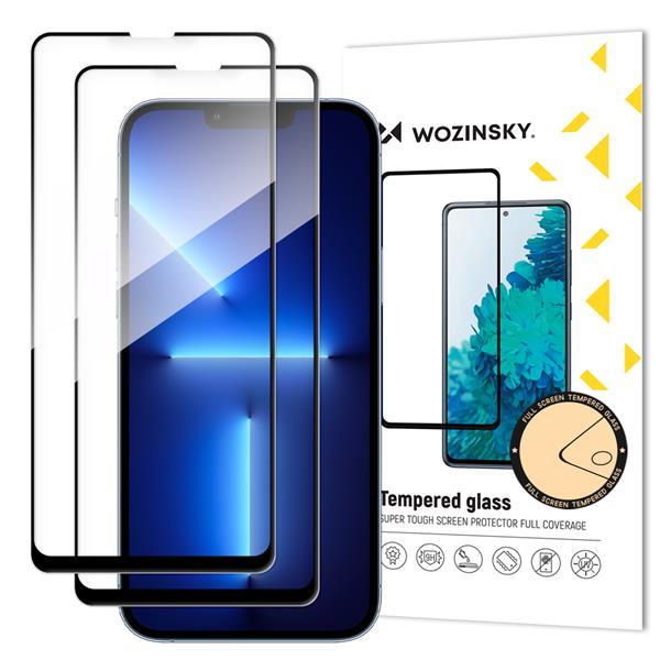 [2 PACK] Wozinsky Full Glue Härdat Glas Skärmskydd iPhone 13 Pro Max - Svart | 5468 | AlltMobil