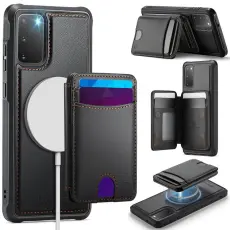 OEM - JEEHOOD Mobilskal till Samsung Galaxy S20 5G Konstl&auml;der - Svart