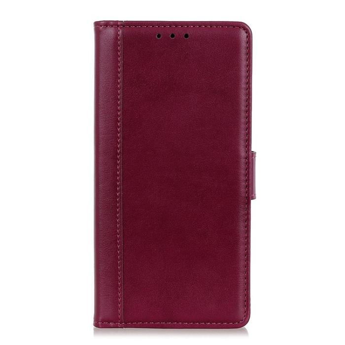 KHAZNEH - KHAZNEH Galaxy S23 Plus Plånboksfodral Stand Flip PU Läder - Röd