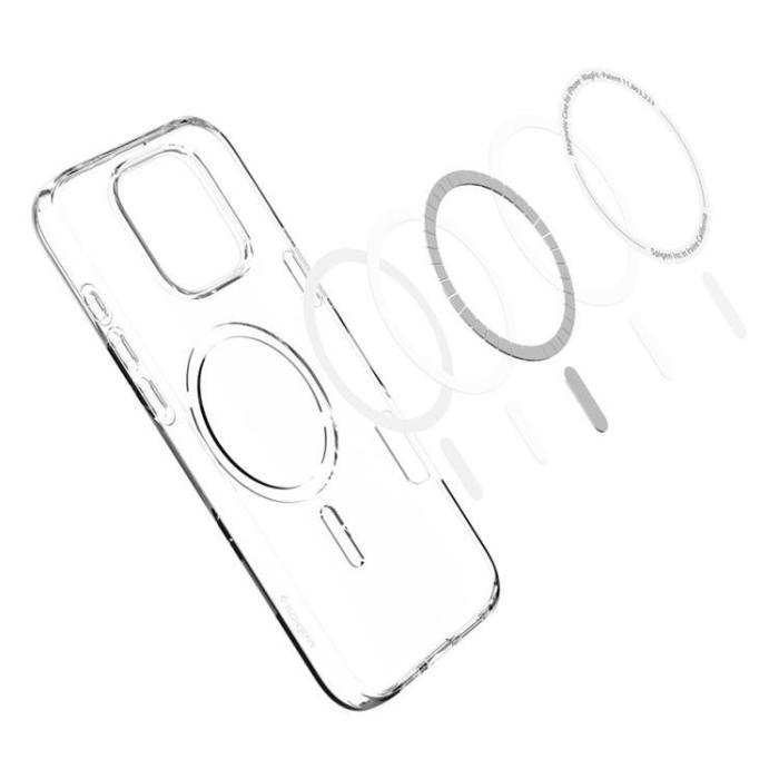 Spigen - Spigen iPhone 16 Pro Mobilskal Magsafe Liquid Crystal - Clear