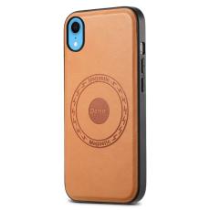 DENIOR - DENIOR iPhone XR Fodral KonstL&auml;der Magsafe-kompatibelt Khaki