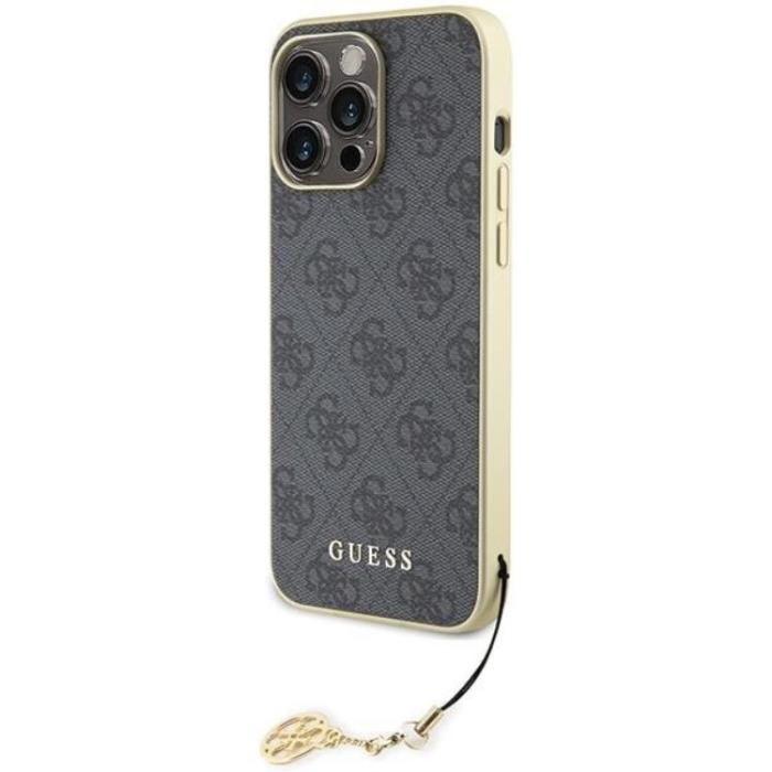 Guess - Guess iPhone 15 Pro Max Mobilskal Charms Collection - Grå