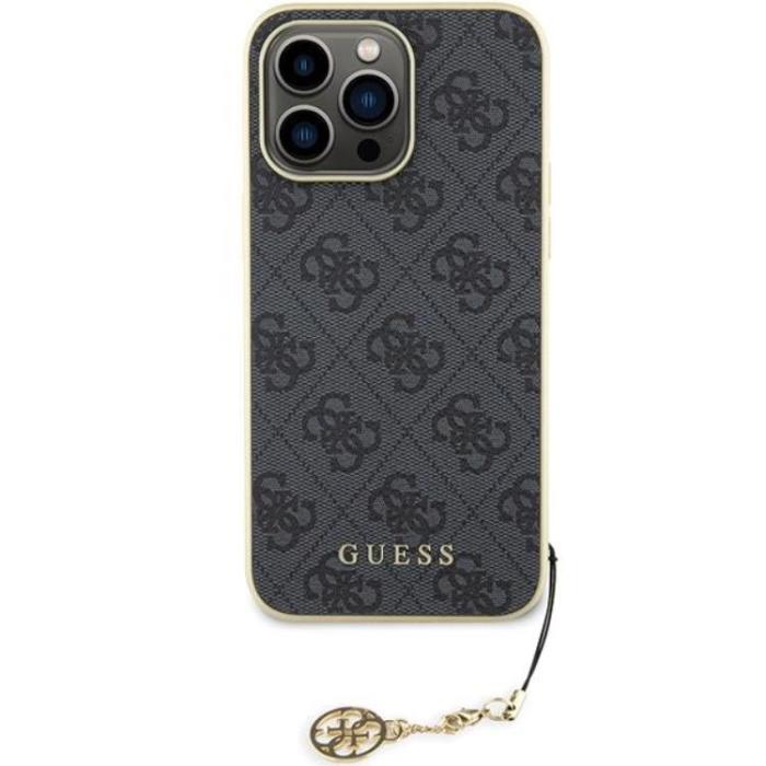 Guess - Guess iPhone 15 Pro Max Mobilskal Charms Collection - Grå