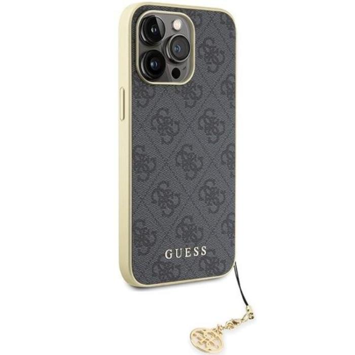 Guess - Guess iPhone 15 Pro Max Mobilskal Charms Collection - Grå