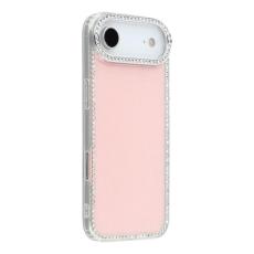A-One Brand - iPhone Air Mobilskal Rhinestone Edge - Glitter Ljusrosa