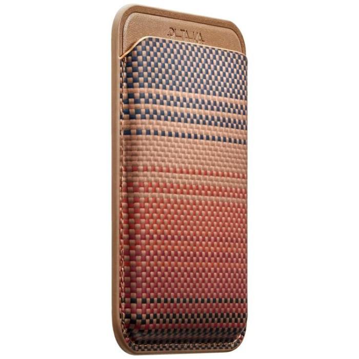 PITAKA - PITAKA MagSafe Korthållare Woven Plånbok - Sunset