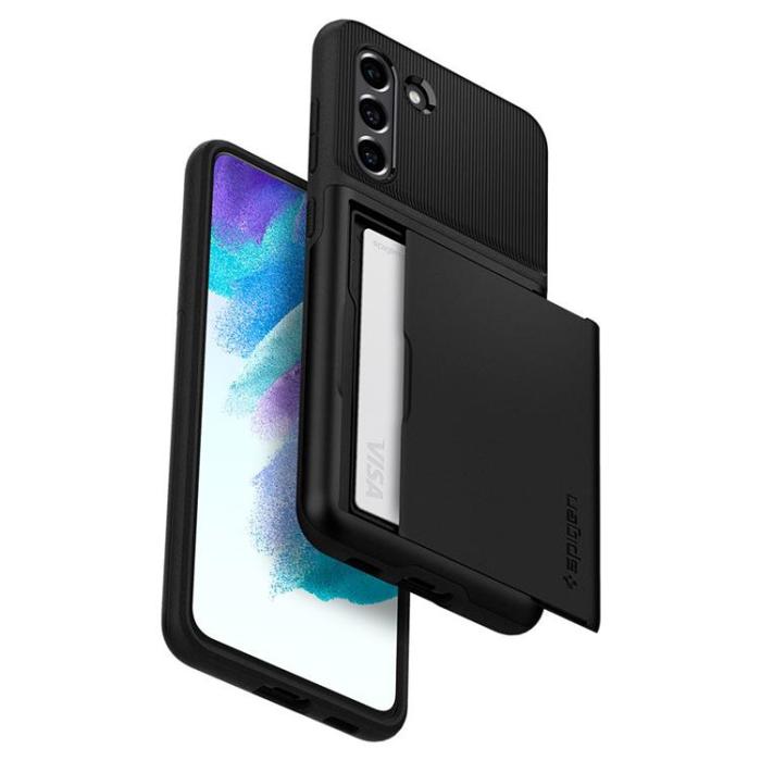 UTGATT1 - Spigen Slim Armor CS Skal Galaxy S21 FE - Svart