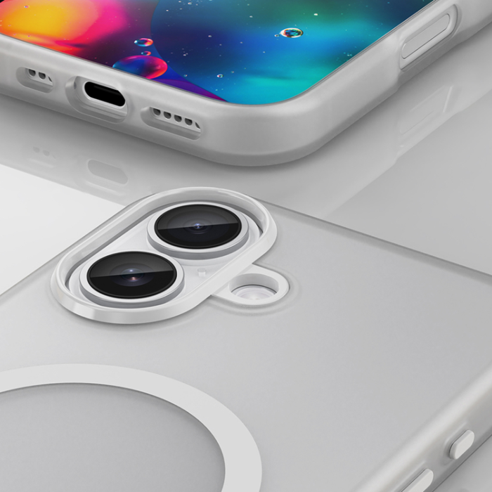 A-One Brand - iPhone 17 Mobilskal MagSafe Abrasive - Matte Vit