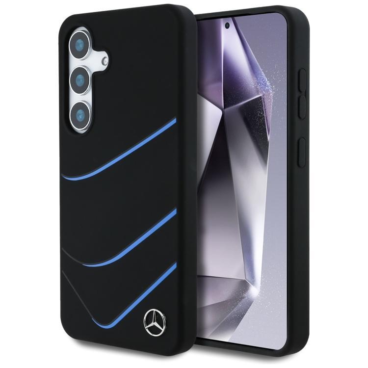 Mercedes Galaxy S25 Mobilskal MagSafe Silikon Contrasted Curves | 2353 | AlltMobil