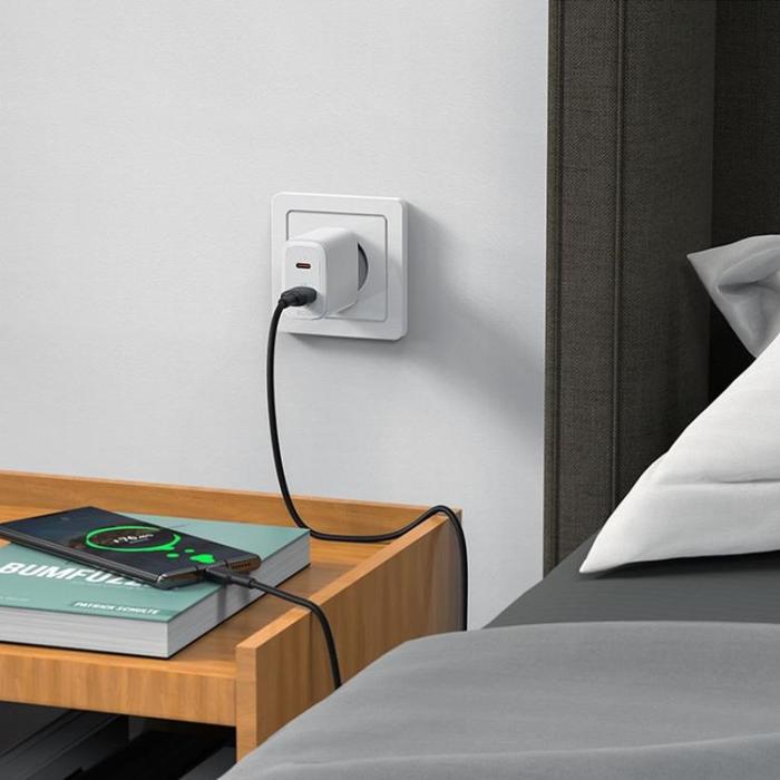 Acefast - Acefast Väggladdare USB Till Typ-C 20W - Vit