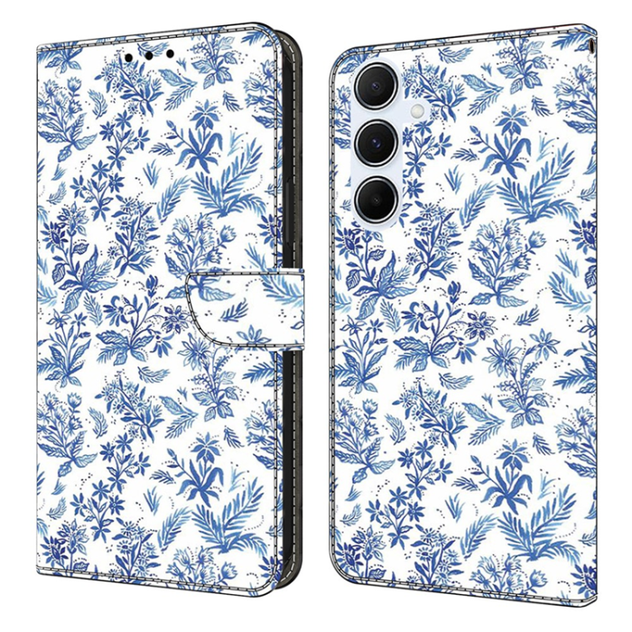 A-One Brand - Galaxy A17/A26 Plånboksfodral PU-läder Pattern Printing - Vit