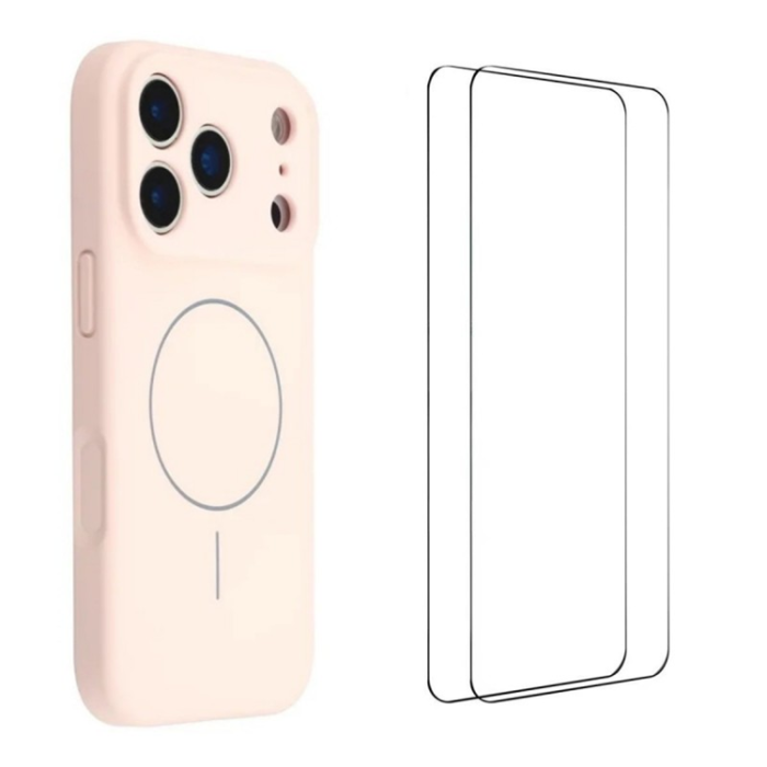 WANLONFENG - WANLONFENG iPhone 17 Pro Max Mobilskal MagSafe XQ1 - Rosa