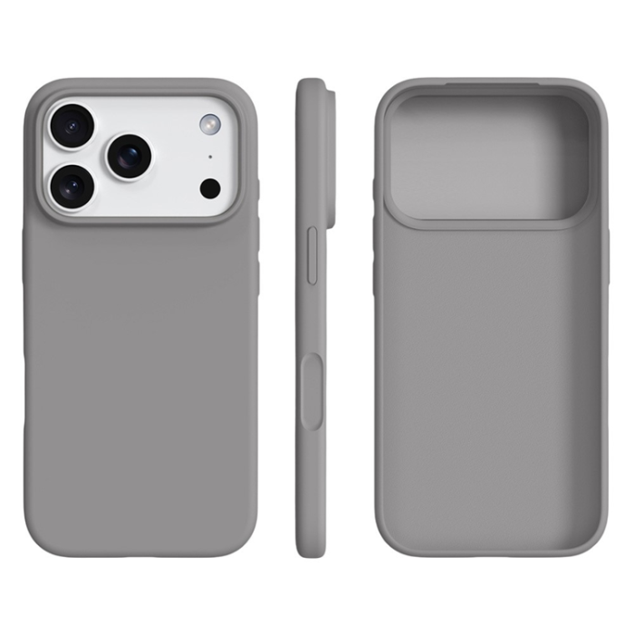 A-One Brand - iPhone 17 Pro Mobilskal Anti-Scratch Silikon+PC - Grå