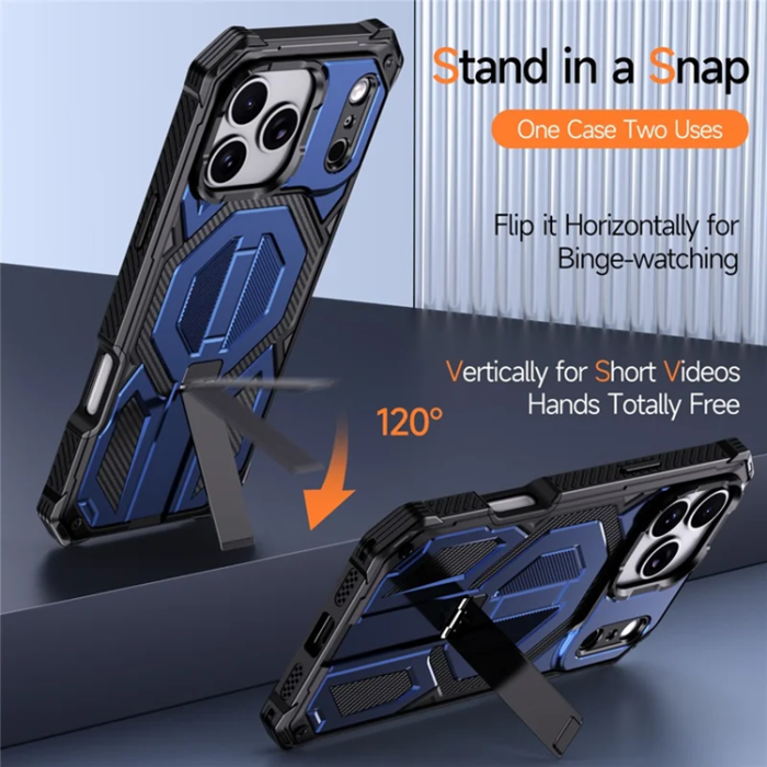 A-One Brand - iPhone 17 Pro Max Mobilskal Magsafe Shockproof - Blå