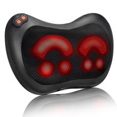 A-One Brand - 6-Node Massagekudde med Värme Plug-in - Svart