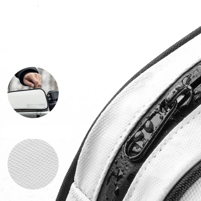 Rockbros - Rockbros Vattentät Cykelramväska 0.7L - Vit