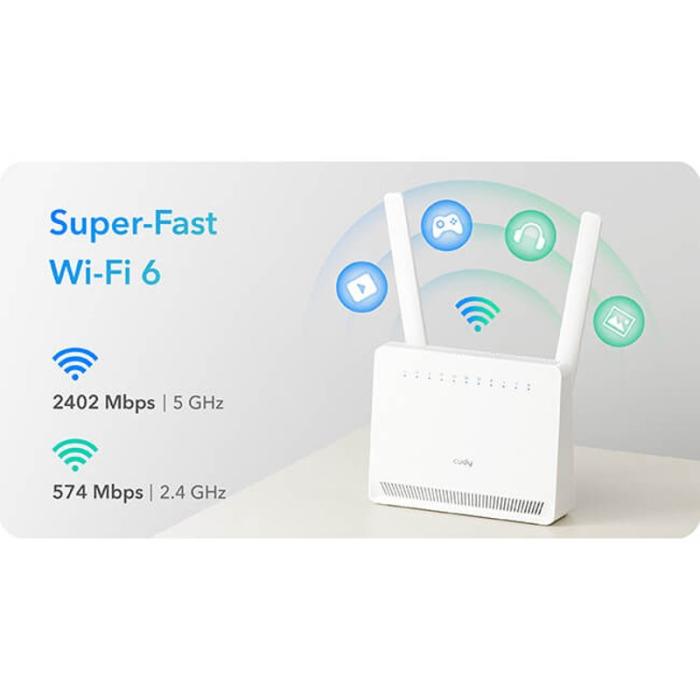 CUDY - CUDY 4G Router LT15E Cat 12 AX3000 Gigabit