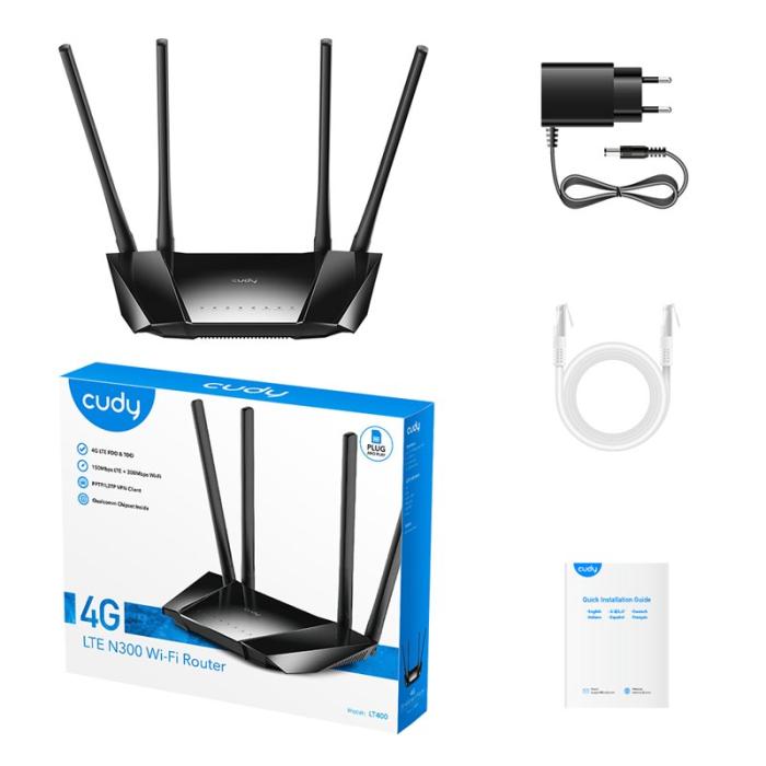 CUDY - CUDY 4G Router LT400 Cat4 N300