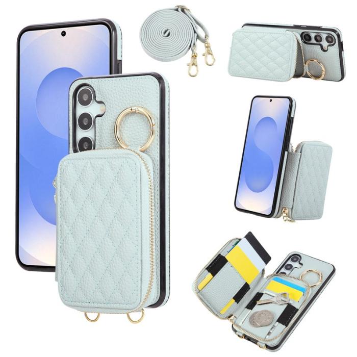 OEM - Mobilfodral för Samsung Galaxy S26 Plus Konstläder med kortfack - Blå