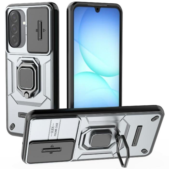 OEM - Mobilskal för Samsung Galaxy S26 PC + TPU Kickstand - Grå