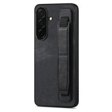 OEM - Mobilfodral f&ouml;r Samsung Galaxy S26 Plus Kickstand Konstl&auml;der + TPU - Svart