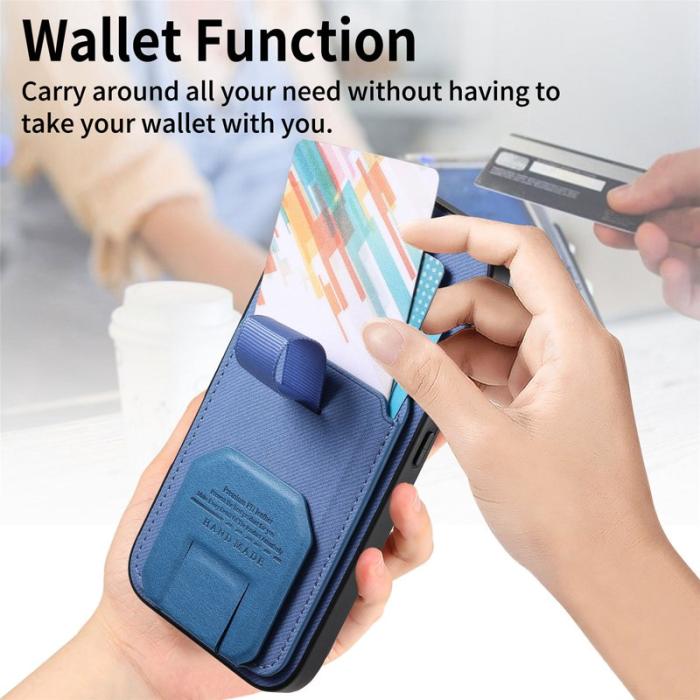 OEM - Mobilfodral för Samsung Galaxy S26 Plus Kickstand Card Slot - Blå