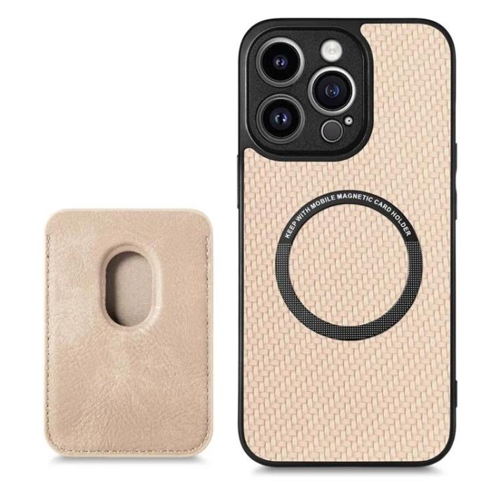 Taltech - iPhone 15 Pro Max Mobilskal Korthållare Detachable - Rosa