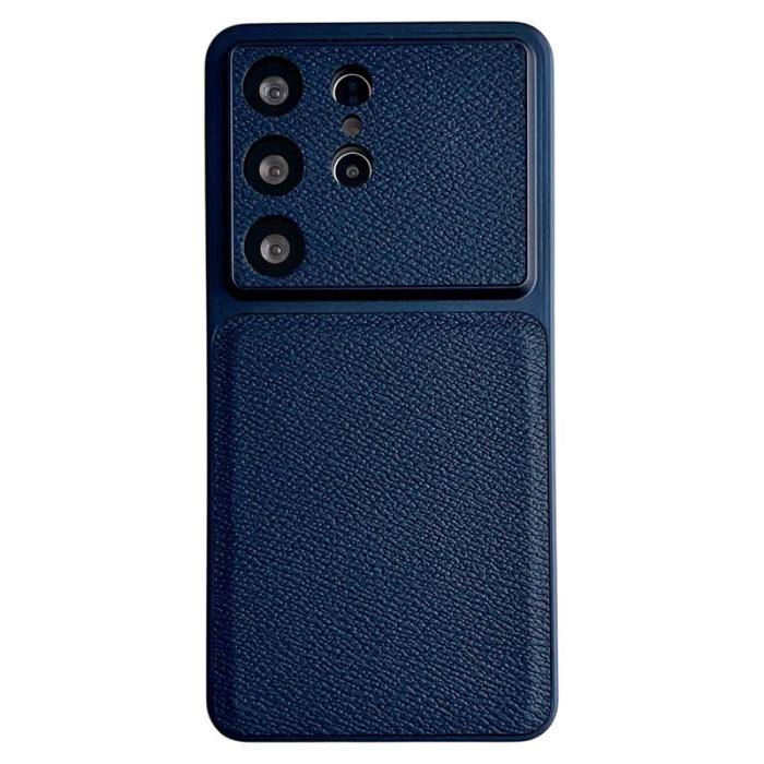 OEM - Mobilskal för Samsung Galaxy S26 Ultra Precisa utskärningar Konstläder - Blå