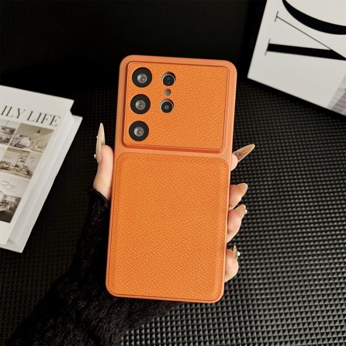 OEM - Mobilskal för Samsung Galaxy S26 Ultra Precisa utskärningar PU - Orange