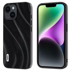 ABEEL - ABEEL Milky Way Mobilskal till iPhone 14 Plus PU L&auml;der Svart