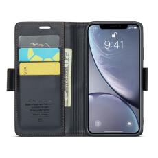 Caseme - CASEME Pl&aring;nboksfodral Konstl&auml;der f&ouml;r iPhone XR RFID-Skydd Svart