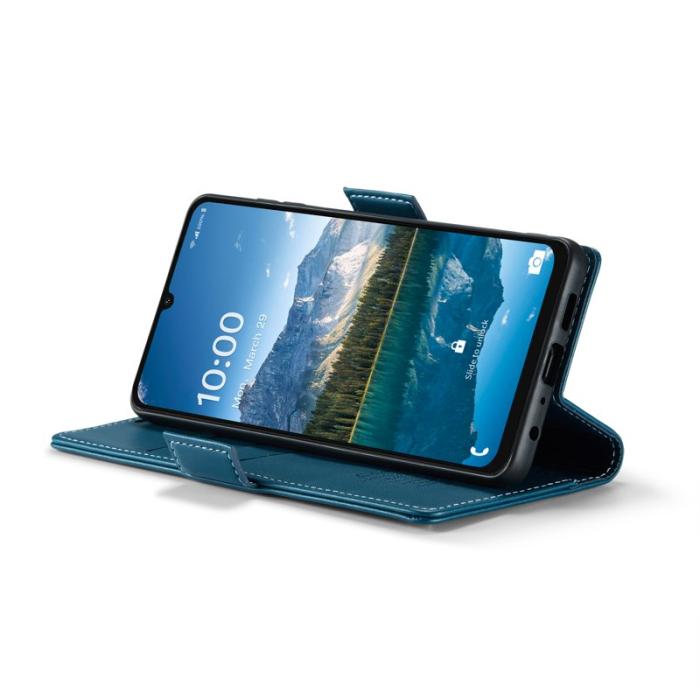 Caseme - CASEME Plånboksfodral Konstläder för Samsung Galaxy A06 4G - Blå
