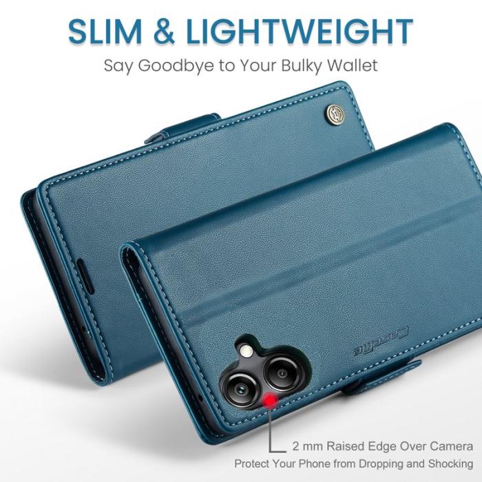 Caseme - CASEME Plånboksfodral Konstläder för Samsung Galaxy A06 4G - Blå
