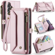 Caseme - CASEME Pl&aring;nboksfodral Konstl&auml;der f&ouml;r Samsung Galaxy S24 FE - Rosa