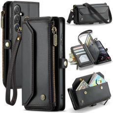 Caseme - CASEME Pl&aring;nboksfodral Konstl&auml;der f&ouml;r Samsung Galaxy S24 FE - Svart