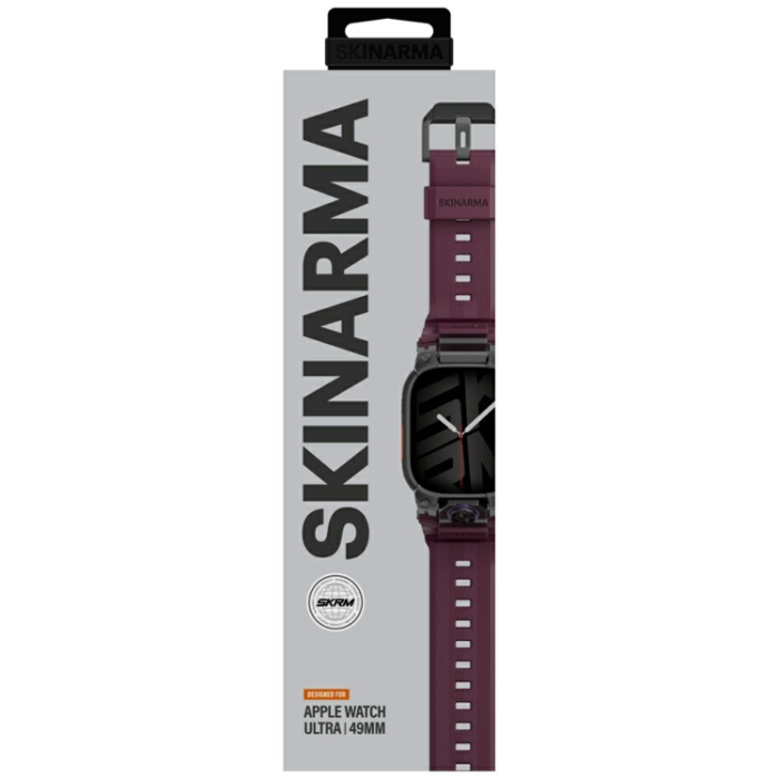 Skinarma - Skinarma Apple Watch Ultra (49mm) Armband Talon - Burgundy