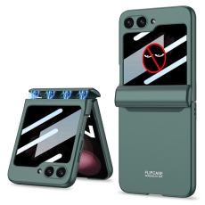 GKK - GKK Galaxy Z Flip 7 Mobilskal med Privacy Skärmskydd - Grön