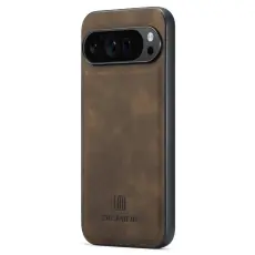 DG.MING - DG.MING Mobilskal till Google Pixel 9 Pro XL PU L&auml;der Hybrid Brun