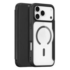 Dux Ducis - DUX DUCIS iPhone 17 Pro Max &Auml;kta L&auml;der Pl&aring;nboksfodral - Svart