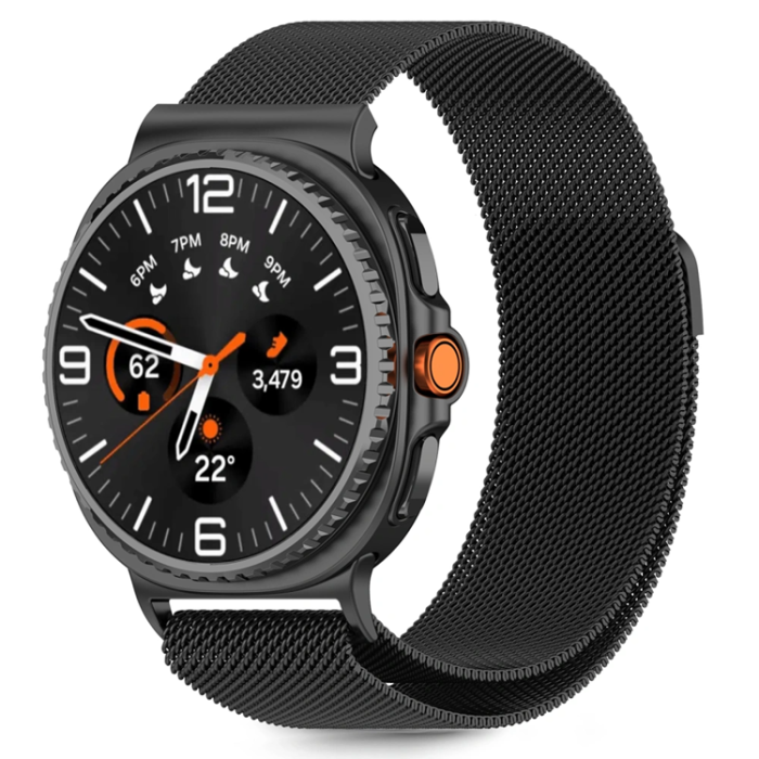 Tech-Protect - Tech-Protect Galaxy Watch 8/8 Classic (40/44/46mm) Armband Milanese - Svart