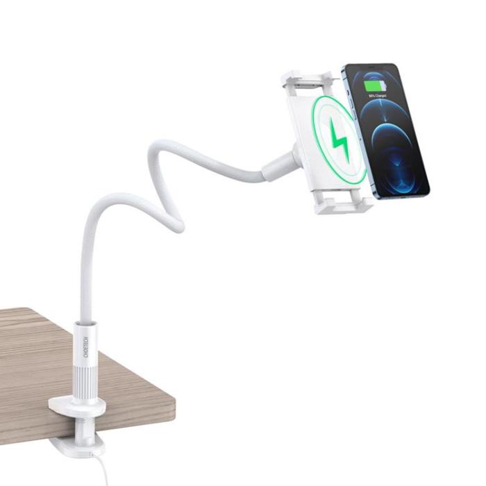 Choetech - Choetech 2-in-1 Trådlös Laddare med Mobil Hållare 10W - Vit