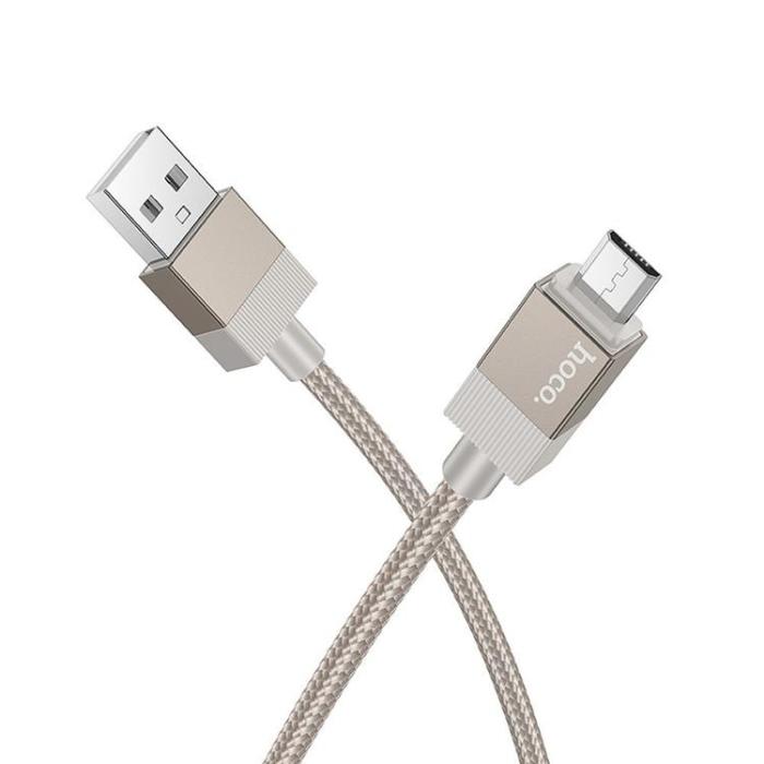 Hoco - Hoco USB-A - Micro-USB 2.4A Kabel 1m X110 - Guld