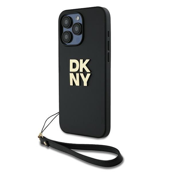 DKNY iPhone 14 Pro Max Mobilskal Wrist Strap Stock Logo - Svart | 2353 | AlltMobil