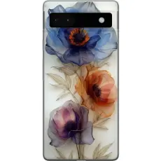 Gustaf - Mobilskal till Google Pixel 6a med Silkesblommor