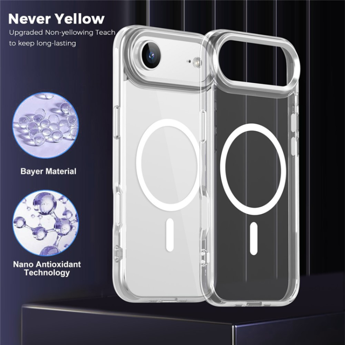 A-One Brand - iPhone Air Mobilskal MagSafe TPU+PC - Transparent