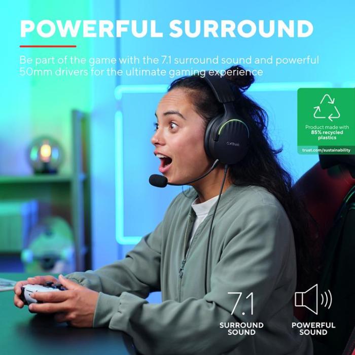 Trust - Trust Gaming Hörlurar Fayzo - Svart