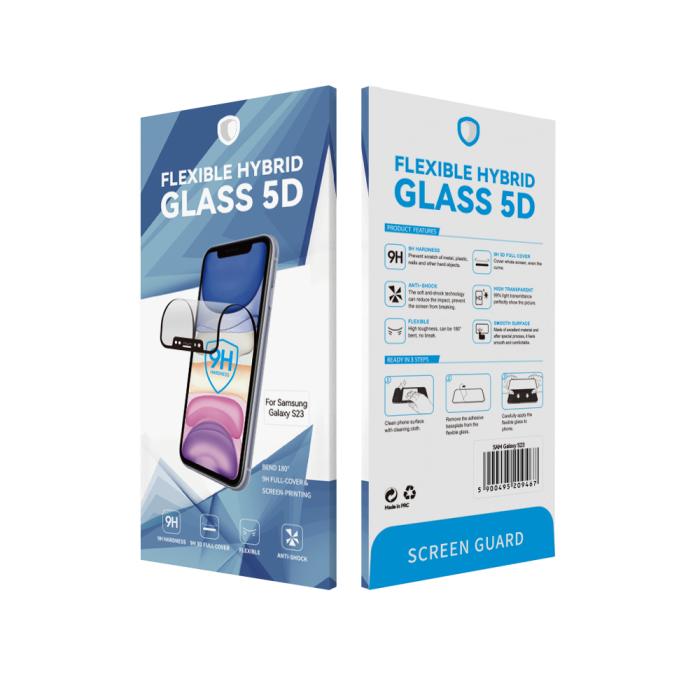 OEM - iPhone 14 Pro Max 5D Hybridglas Skydd med Ram