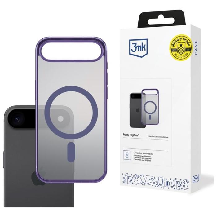 3MK - 3MK iPhone 17 Air Mobilskal MagSafe Frosty - Lila